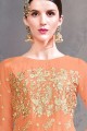 Orange Georgette Sharara Suits