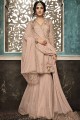Blush pink Net Sharara Suits