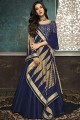 Royal blue Art silk Anarkali Suits