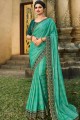 Exquisite Sea green Silk saree