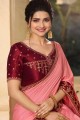 Pink Silk Bollywood Saree