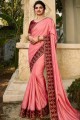 Pink Silk Bollywood Saree