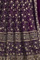 Dark purple Georgette Anarkali Suits