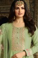 Light green Silk Anarkali Suits