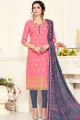 Gracefull Pink Silk Salwar Kameez