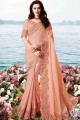 Glorious Peach Silk saree