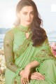 Glorious Green Silk saree