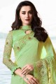 Glorious Green Silk saree