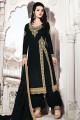 Black Georgette Palazzo Suits