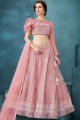 Splendid Pink Net Lehenga Choli