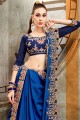 Indian Ethnic Royal blue Silk saree