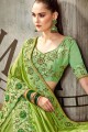 Gorgeous Silk Saree in  Green