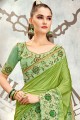 Gorgeous Silk Saree in  Green