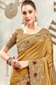 Magnificent Golden Silk saree