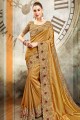 Magnificent Golden Silk saree
