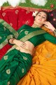 Luring Green Art silk saree