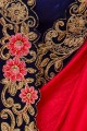 Alluring Royal blue Silk saree