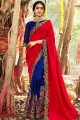 Alluring Royal blue Silk saree