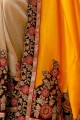 Divine Mustard yellow Silk saree