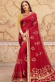 Appealing Red Art silk saree