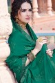 Indian Ethnic Sea green Chiffon saree