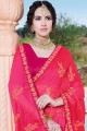 Ravishing Rani pink Chiffon saree