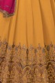 Yellow Georgette Anarkali Suit