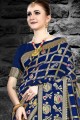 Classy Navy blue Art silk saree