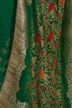 Green Crepe Palazzo Suit