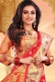 Gorgeous Red Art silk saree