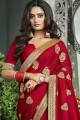 Designer Art silk saree in Red