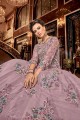 Lilac  Net Anarkali Suit