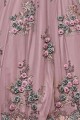 Lilac  Net Anarkali Suit