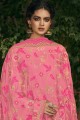 Pink Silk Sharara Suit