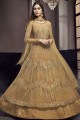 Occur yellow Net and art silk Anarkali Suit