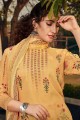 Yellow Georgette Sharara Suit