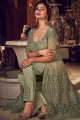Pastel green Net Anarkali Suit