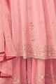 Pink Georgette Anarkali Suit