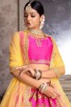 Fashionable Rani pink Art silk Lehenga Choli