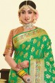 Green Art silk  South Indian Saree