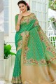 Appealing Green Silk Banarasi Saree