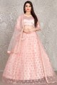 Designer Baby pink Net Lehenga Choli