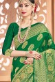 Divine Green Art silk Banarasi Saree