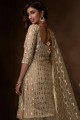 Off white Net Sharara Suit