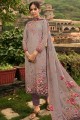 Luring Grey Crepe Palazzo Suit