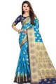 Divine Blue Art silk saree