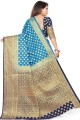 Charming Blue Art silk saree