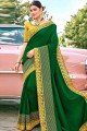 Fascinating Silk Saree in Green