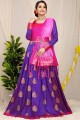 Weaving Gown Dress in Multicolor Silk