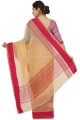 Saree Silk in Yellow with Weaving